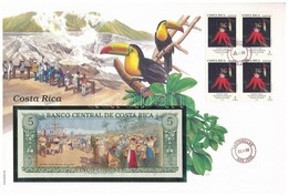 Costa Rica 1990. 5C Borítékban, Alkalmi Bélyeggel és Bélyegzéssel T:I
Costa Rica 1990. 5 Colones In Envelope With Stamps - Unclassified