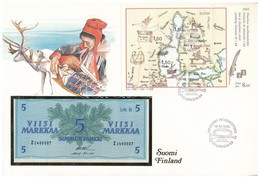 Finnország 1963. 5M Felbélyegzett Borítékban, Bélyegzéssel T:I 
Finland 1963. 5 Markkaa In Envelope With Stamp And Cance - Unclassified