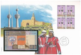 Kuvait 1968. 1/4D Borítékban, Alkalmi Bélyeggel és Bélyegzéssel T:I Kuwait 1968. 1/4 Dinar In Envelope With Stamps And C - Non Classés