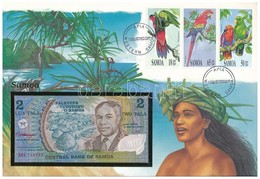 Szamoa ~1990. 2T Felbélyegzett Borítékban, Bélyegzéssel T:I 
Samoa ~1990. 2 Tala In Envelope With Stamp And Cancellation - Unclassified