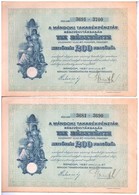 Mándok 1927. 'Mándoki Takarékpénztár Részvénytársaság' Tíz Részvénye Egyben, összesen 200P (3x) Sorszámkövetők T:II- - Ohne Zuordnung