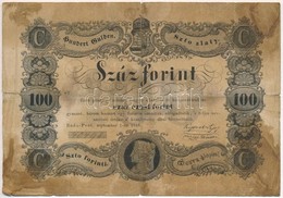 1848. 100Ft 'Kossuth Bankó' T:IV
Hungary 1848. 100Ft 'Kossuth Banknote' C:G
Adamo G114 - Zonder Classificatie