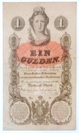 1858. 1G Vízjeles Papíron T:III 
Austrian Empire 1858. 1 Gulden On Watermarked Paper C:F 
Adamo G87 - Unclassified