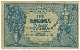 1919. 5K 'OSZTRÁK-MAGYAR BANK BANKJEGYEIRE' T:III-
Adamo K8.1 - Non Classés
