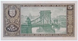 1926. 5P Előoldala Fázisnyomat, Hátoldala Teljes Nyomat T:III Szép Papír
Hungary 1926. 5 Pengő Progress Proof Front, Bac - Zonder Classificatie