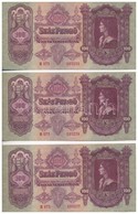 1930. 100P (3x) Sorszámkövetők T:II - Non Classés