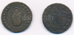 1763. Rézdénár 'Mária Terézia / Zárt Korona' (2x) T:2-,3 Huszár: 1756., Unger III.: 1278. - Sin Clasificación