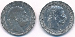 1893KB 1K Ag + Ausztria 1893. 1K Ag 'Ferenc József' T:2,2- - Ohne Zuordnung