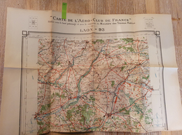 786 - CARTE DE L'AEROCLUB DE FRANCE - LAON - 1/200000è - 1916 - Blondel La Rougery - Maps/Atlas