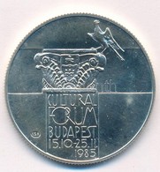 1985. 500Ft Ag 'Kulturális Fórum Budapest 1985' Kapszulában T:1 Kis Patina Adamo EM89 - Unclassified