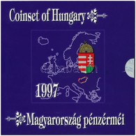 1997. 50f-200Ft (10xklf) Forgalmi Sor, Benne 200Ft Ag 'Deák', Karton Díszcsomagolásban T:BU Adamo FO30 - Zonder Classificatie