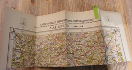 800 - CARTE DE L'AEROCLUB DE FRANCE - VALENCE - 1/200000è - 1923 - Blondel La Rougery - Maps/Atlas