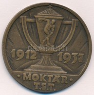 Edvi Illés György (1911-) 1937. 'Moktár T.S.T. 1912-1937' Fém Emlékérem (55mm) T:1- - Ohne Zuordnung