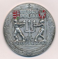 Lengyelország 1938. 'WEGRY POLSKA - MECZ WIOSLARSKI / POZNAN 1938' A Magyar-lengyel úszó Bajnokság Zománcbetétes, Jelzet - Non Classés