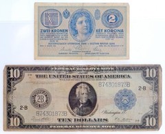 Amerikai Egyesült Államok 1921-1928. (1914) 10$ 'Federal Reserve Note', 'Frank White - Andrew W. Mellon' Nagyméretű, Kék - Sin Clasificación