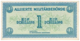 Ausztria / Szövetséges Megszállás 1944. 1Sch T:I 
Austria / Allied Occupation 1944. 1 Schilling C:UNC 
Krause 103 - Non Classés