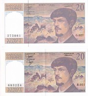 Franciaország 1983. 20Fr + 1990. 20Fr T:II,III
France 1983. 20 Francs + 1990. 20 Francs C:XF,F - Unclassified