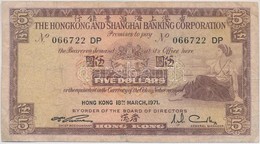 Hongkong 1971. 5D T:III 
Hong Kong 1971. 5 Dollars C:F 
Krause 181.d - Unclassified