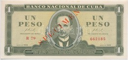 Kuba 1964. 1P 'SPECIMEN' T:I
Cuba 1964. 1 Peso 'SPECIMEN' C:UNC
Krause 94.s - Unclassified