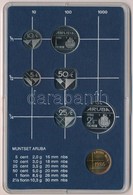 Aruba 1986. 5c-2 1/2Fl (6xklf) + 'Utrechti Verde' Zseton Plasztiktokos Szettben T:1 Aruba 1986. 5 Cents - 2 1/2 FLorin ( - Zonder Classificatie