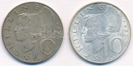 Ausztria 1957-1971. 10Sch Ag (2x) T:1-,2 
Austria 1957-1971. 10 Schilling Ag (2x) C:AU,XF 
Krause KM#2882 - Ohne Zuordnung