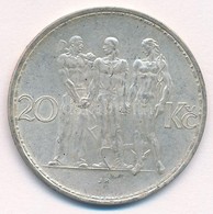 Csehszlovákia 1933. 20K Ag 'Ipar, Mezőgazdaság, üzlet' T:1,1- 
Czechoslovakia 1933. 20 Korun Ag 'Industry, Agriculture,  - Ohne Zuordnung