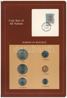 Dominikai Köztársaság 1984. 1c - 1P (6xklf), 'Coin Sets Of All Nations' Forgalmi Szett Felbélyegzett Kartonlapon T:1-,2
 - Non Classés