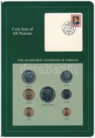 Jordánia 1978-1984. 1f-1/4D (7xklf), 'Coin Sets Of All Nations' Forgalmi Szett Felbélyegzett Kartonlapon T:1,1- Kis Pati - Non Classés