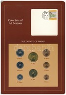 Omán 1970-1984. 2b-1/2R (8xklf), 'Coin Sets Of All Nations' Forgalmi Szett Felbélyegzett Kartonlapon T:1,1-
Oman 1970-19 - Non Classés