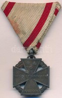 1916. 'Károly-csapatkereszt' Cink Kitüntetés Nem Saját Mellszalagon T:2 
Hungary 1916. 'Charles Troop Cross' Zn Decorati - Other & Unclassified