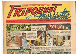 Fripounet Et Marisette La Troisième Soucoupe N°30 Du 22/07/1956 - Fripounet