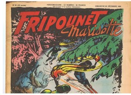 Fripounet Et Marisette Noël Blanc N°52 Du 23/12/1956 - Fripounet