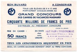 Buvard Concours Des Cahiers De Vacances Magnard. Tampon Librairie à Lyon. - Papelería