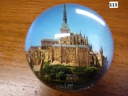 Presse Papier En Verre Le Mont Saint Michel - Pisapapeles