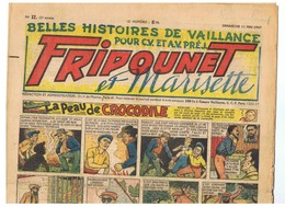 Fripounet Et Marisette La Peau Du Crocodile 2 ème Année N°17 Du 11/05/1947 - Fripounet