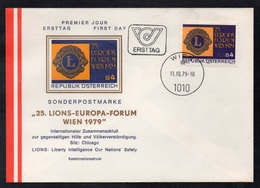 LIONS CLUB - AUTRICHE / 1979 ENVELOPPE FDC ILLUSTREE  (ref LE3832) - Rotary Club