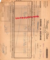 62- BOULOGNE SUR MER - BANQUE ADAM - ORDRE DE BOURSE PARIS- AGENCE SAINT MAIXENT - 1927 - Banca & Assicurazione