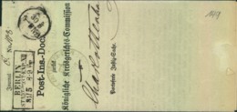 1862, BERLIN STADT-POST- EXP. XII" Ra3 Auf Post-Ins.-Doc. - KBHW 149 (180 P.) - Briefe U. Dokumente