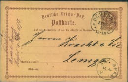 1873, Hufeisenstempel "HERFORD" Auf 1/2 Gr. Ganzsachenkarte - Spalink 18 - Franking Machines (EMA)