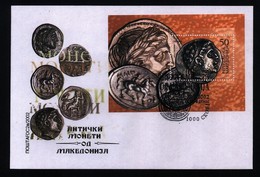 REPUBLIC OF MACEDONIA, 2002, FDC, MICHEL 249 - COINS  ** - Archäologie