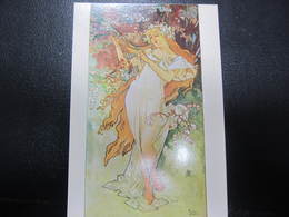 Carte Postale Reproduction Art Déco Alphonse Mucha - Mucha, Alphonse