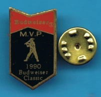 1 PIN'S //  ** BIÈRE / BUDWEISER / BASEBALL M.V.P. / 1990 / BUDWEISER CLASSIC ** - Baseball