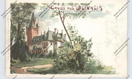 6940 WEINHEIM, Gruss Aus..., Schloss Von Berckheim, , 1898 - Weinheim