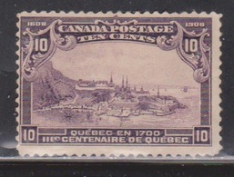 CANADA Scott # 101 MHH - View Of Quebec - Faults On Back CV $200.00 - Unused Stamps