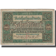 Billet, Allemagne, 10 Mark, KM:67a, TB - 10 Mark