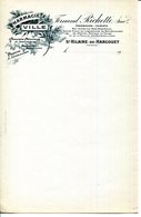 50.MANCHE.SAINT HILAIRE DU HARCOUET.PHARMACIE VILLE,FERNAND RICHETTE SUCC.PHARMACIEN-CHIMISTE.FACTURETTE. - Perfumería & Droguería