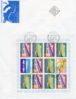 Donau-Kommission EUROPA 1978 Bulgarien 2652/3 KB FDC 24€ Festung Brücken Karte CEPT Hoja Cover Sheetlet Bf BULGARIA - Lettres & Documents