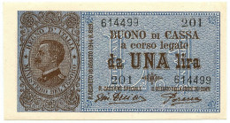 1 LIRA BUONO DI CASSA VITTORIO EMANUELE III PORENA LUGLIO 1921 SUP - Sonstige