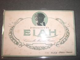 BIGLIETTO PRODOTTI ELAH GENOVA - Chocolat