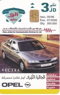 TARJETA DE JORDANIA DE 3JD DE UN COCHE (CAR) FECHA 05/1998 Y TIRADA 300000 - Jordanië
